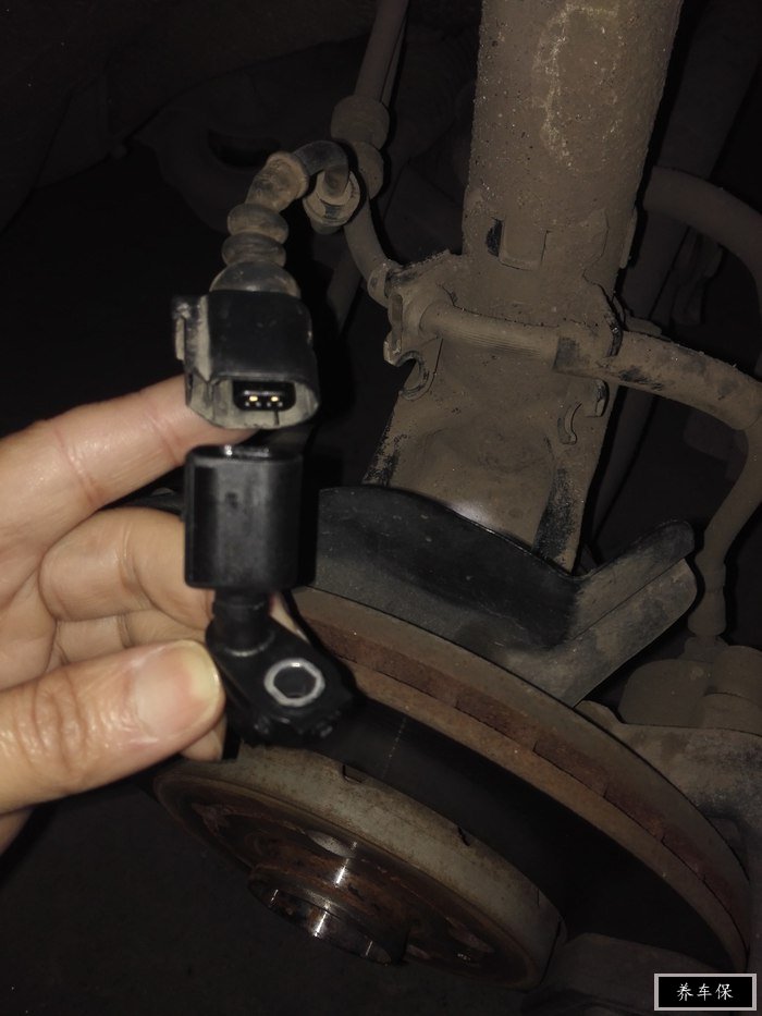 polo车型自己动手更换abs传感器教程