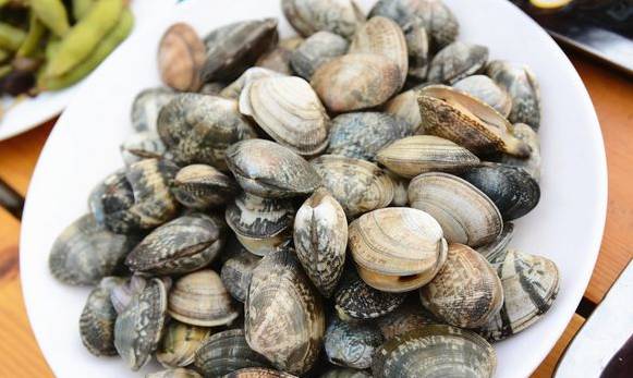 白灼花蛤4.待所有的蛤蜊都张开壳时即可出锅3.