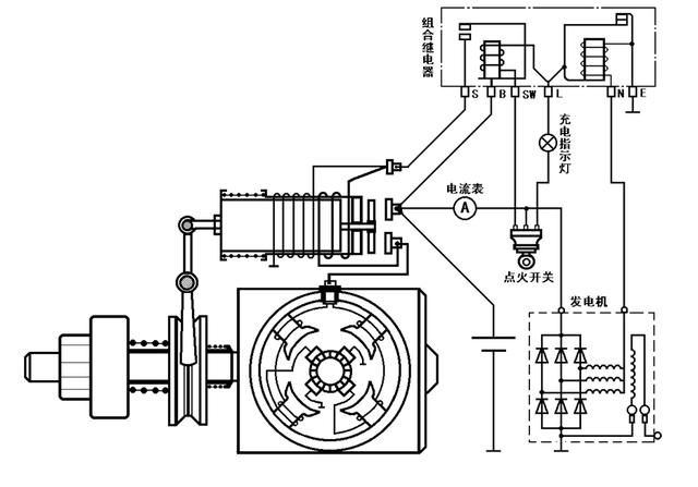 带有防盗系统的控制方式1,点火开关直接控制(夏利,桑塔纳等车